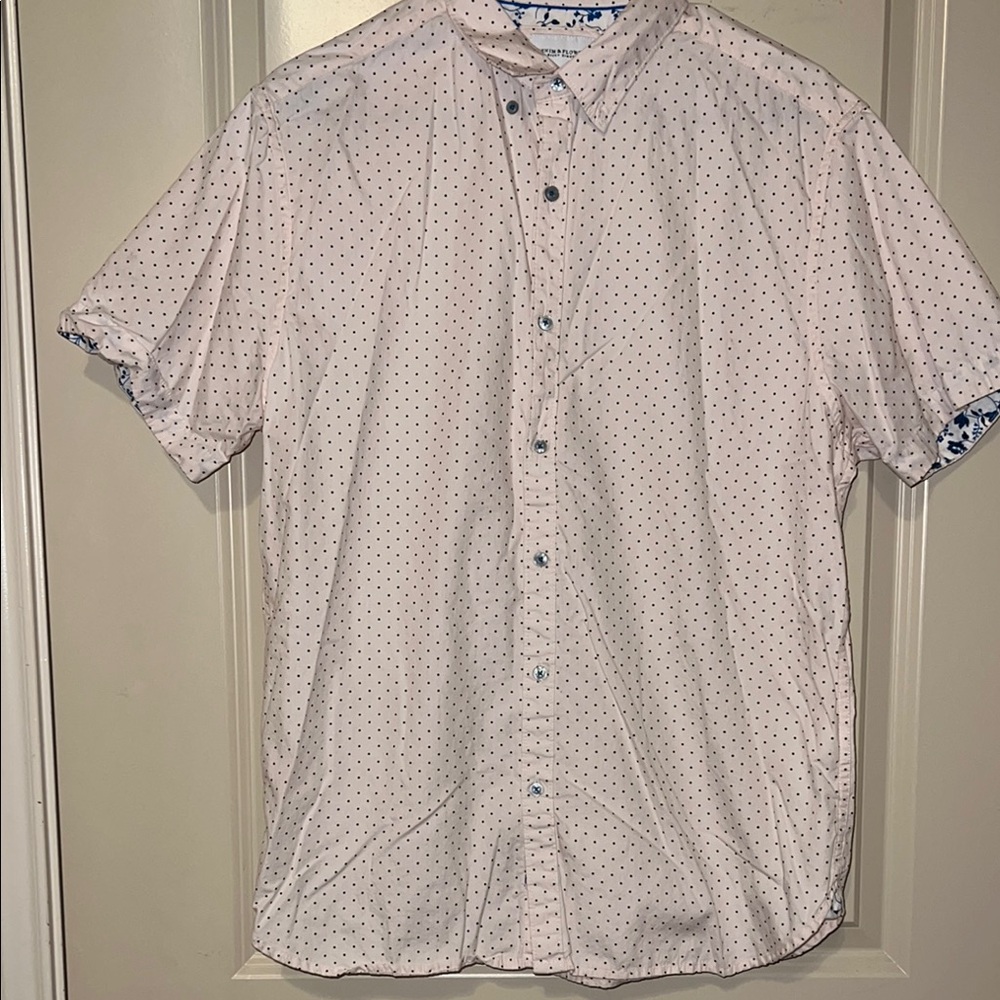 Men’s Denim & Flower Button Down